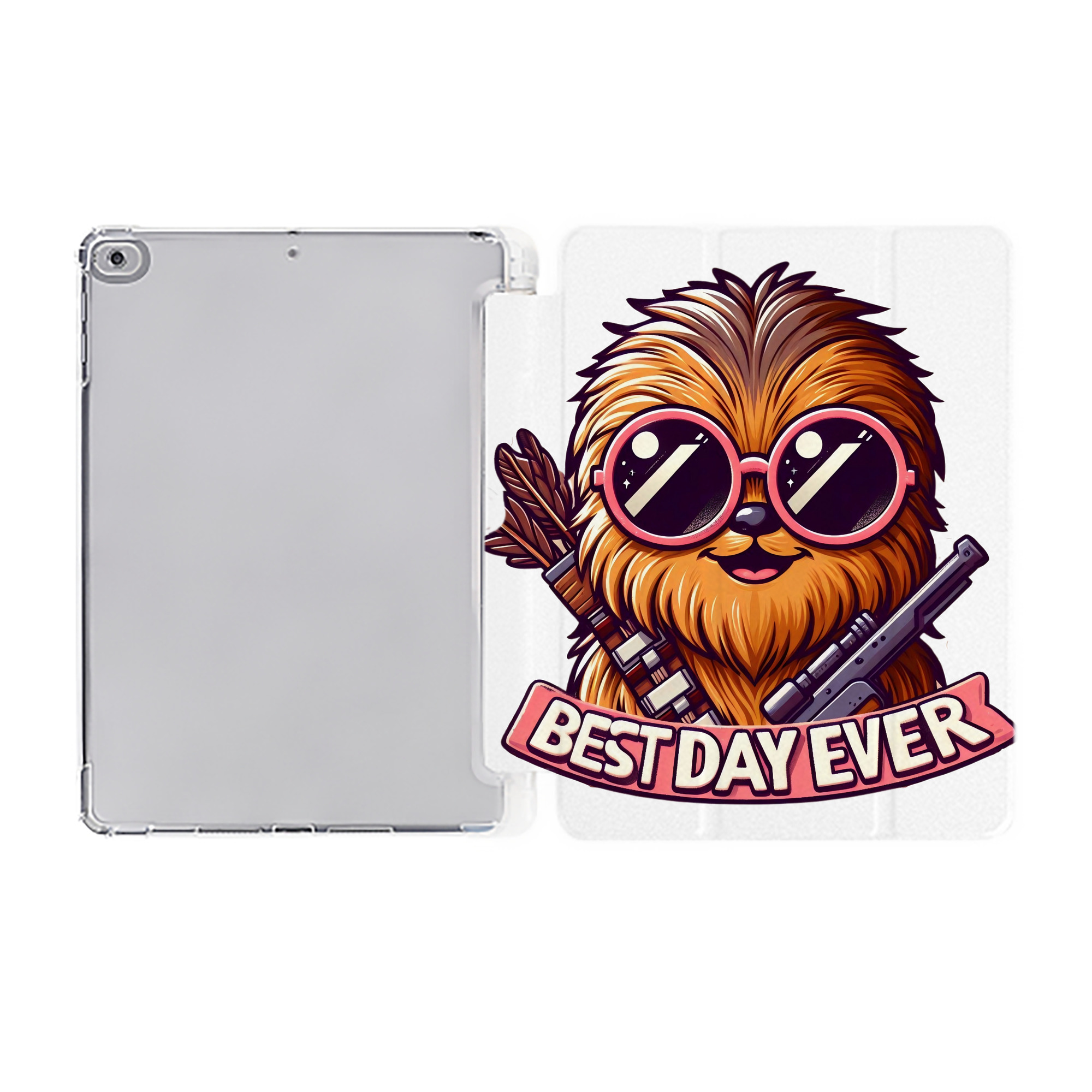 （画像用） スター・ウォーズ Star Wars IPad ケース ペン収納付き 三つ折りスタンド PUレザー×シリコン 対応機種9.5/10.5/10.9インチ